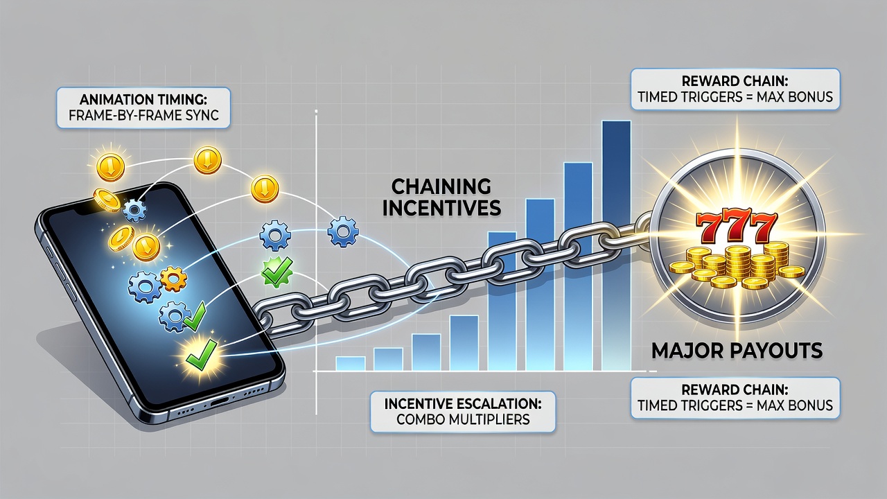 Close-up view of timing controls and progress indicators in a handheld gaming app reward system