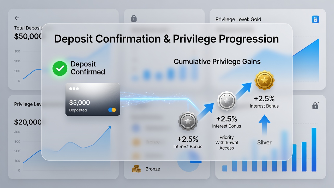 Split screen view of slot machine and live dealer table with shared privilege accumulation indicators